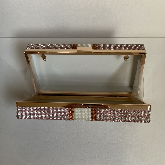 Money Clutch Rhinestone Purse $10,000 Stack of Cash - Picture 4 of 15